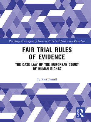 cover image of Fair Trial Rules of Evidence